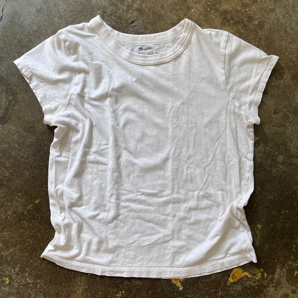 Madewell The Perfect Vintage Tee Softfade Cotton M